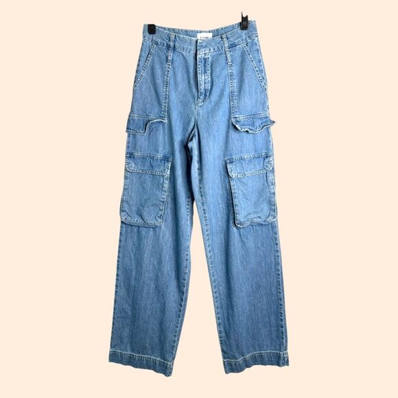 FRAME Relaxed Straight Cargo Jeans - Picture 2 of 7